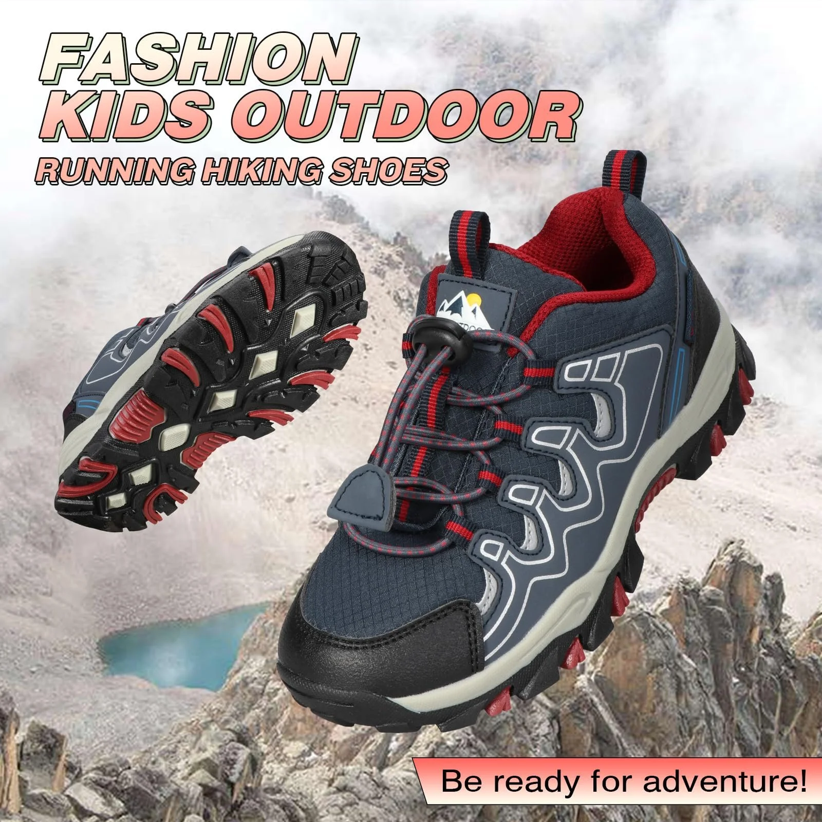 Кросівки UOVO дитячі для бігу для хлопчиків і дівчаток Водонепроникні, фото №5 Кросівки UOVO дитячі для бігу для хлопчиків і дівчаток Водонепроникні, фото №5