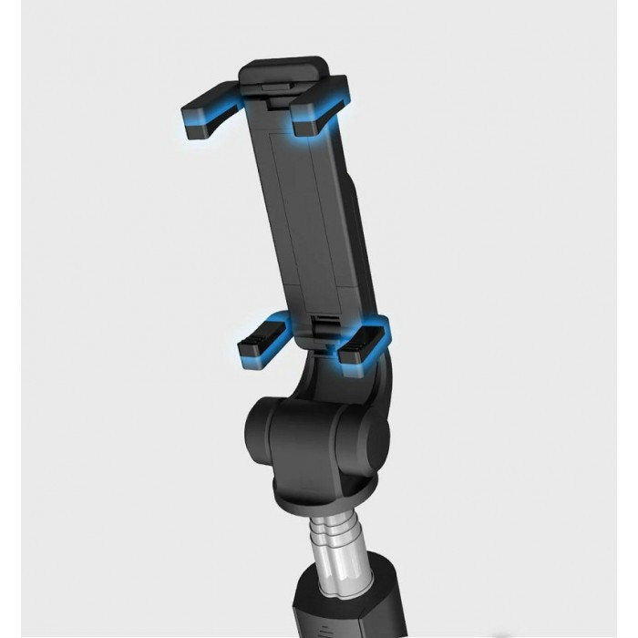 Селфі палка штатів треноги для телефону Bluetooth з пультом Selfie Stick L01 Чорний, фото №4