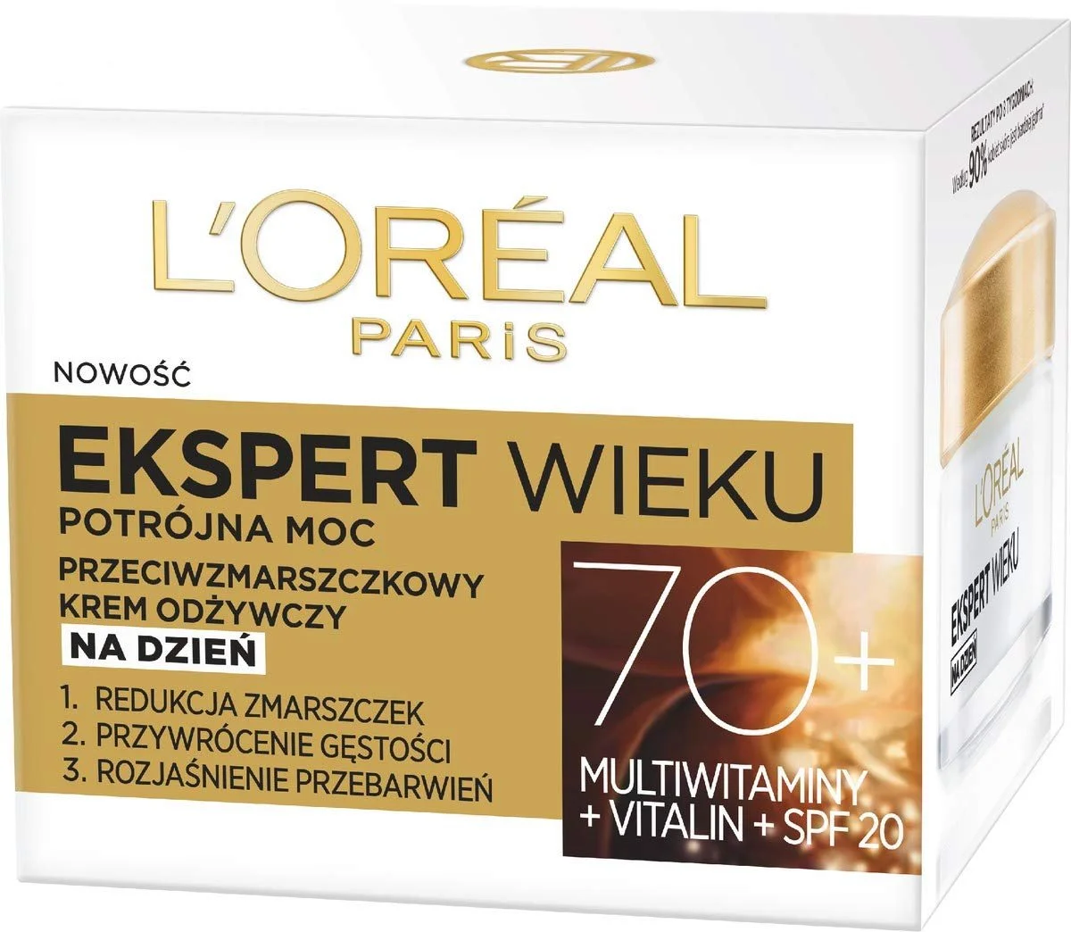 Поживний антивіковий денний крем L'Oreal Paris Age Expert 70+ Vitamin B3 Vitamin E, 2 x 50 мл, фото №2