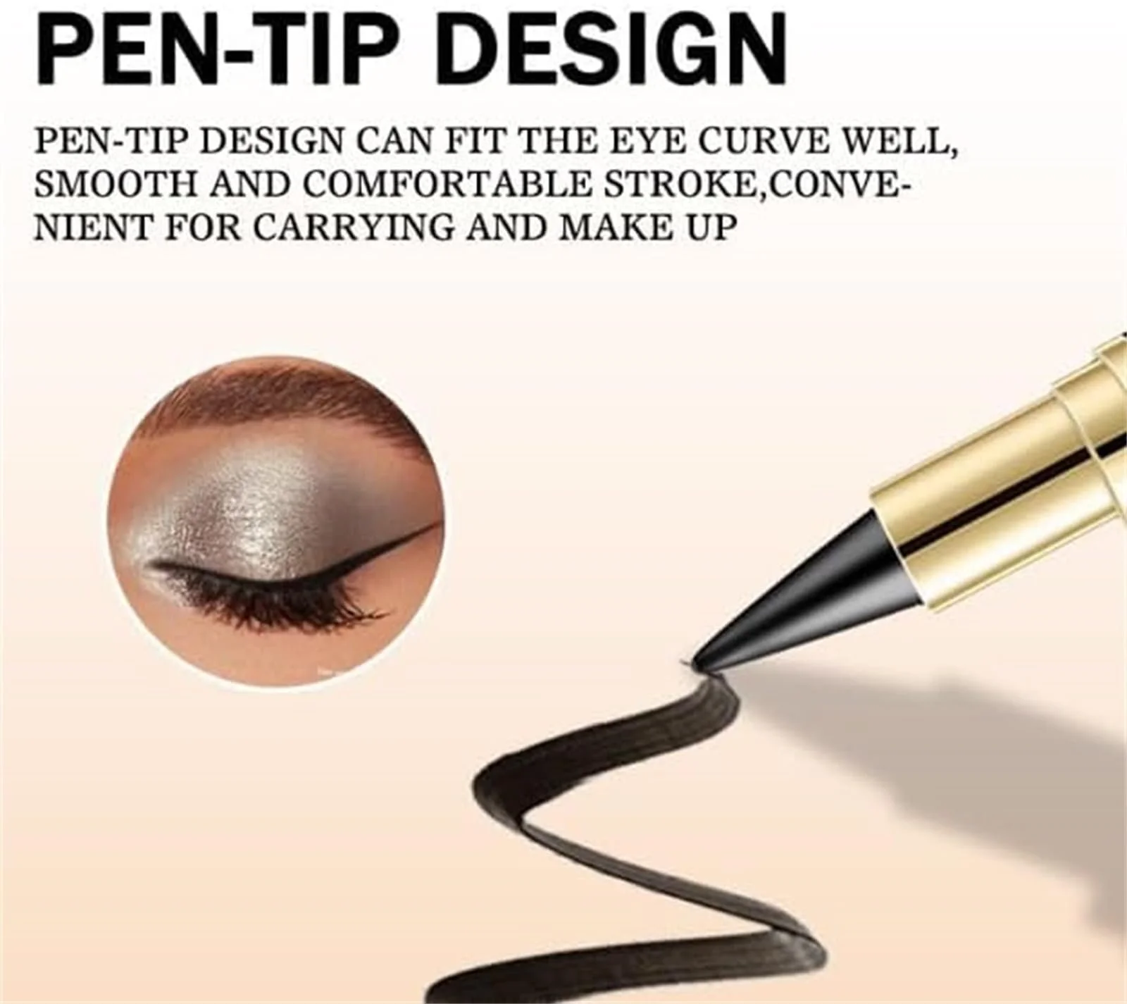 Гелевый Карандаш Ayky Стойкая Natural Black Черный, фото №3