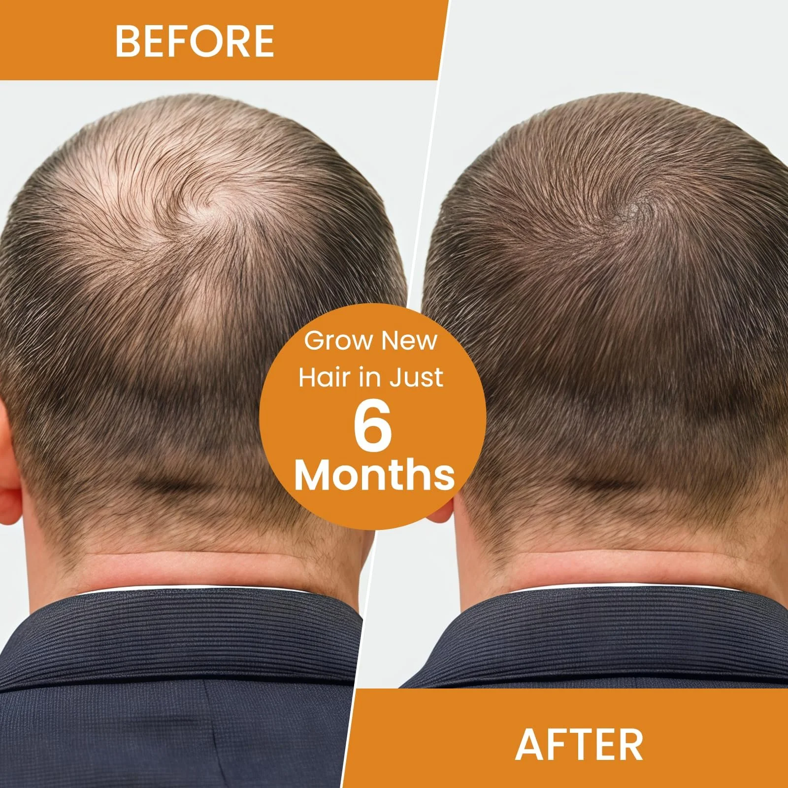 Сироватка для росту волосся 60 мл, проти випадіння волосся для чоловіків та жінок, фото №6