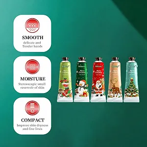 Крем для рук Рождественский набор Мини кремы для рук Увлажняющий крем для рук synthetic.ua - Фото 1
