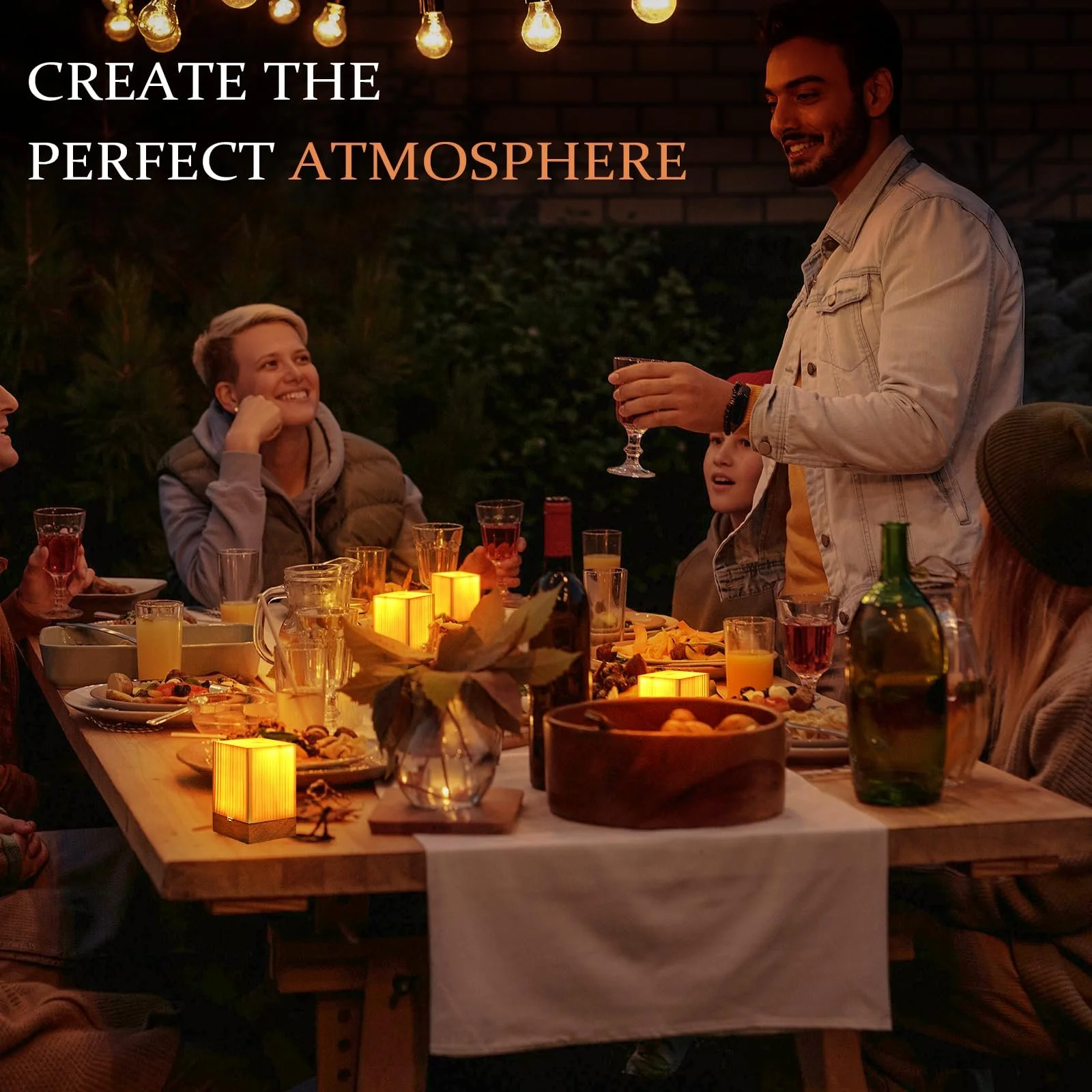 Нічник Настільна лампа Сенсорна Димована Акумуляторна USB Портативна, фото №6