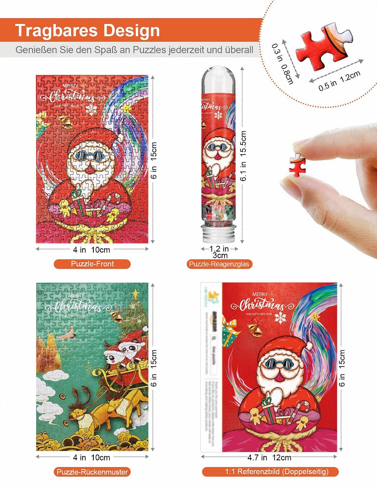 Набір міні-пазлів LinPuzzle 234 елементи двосторонні 8 шт., фото №2