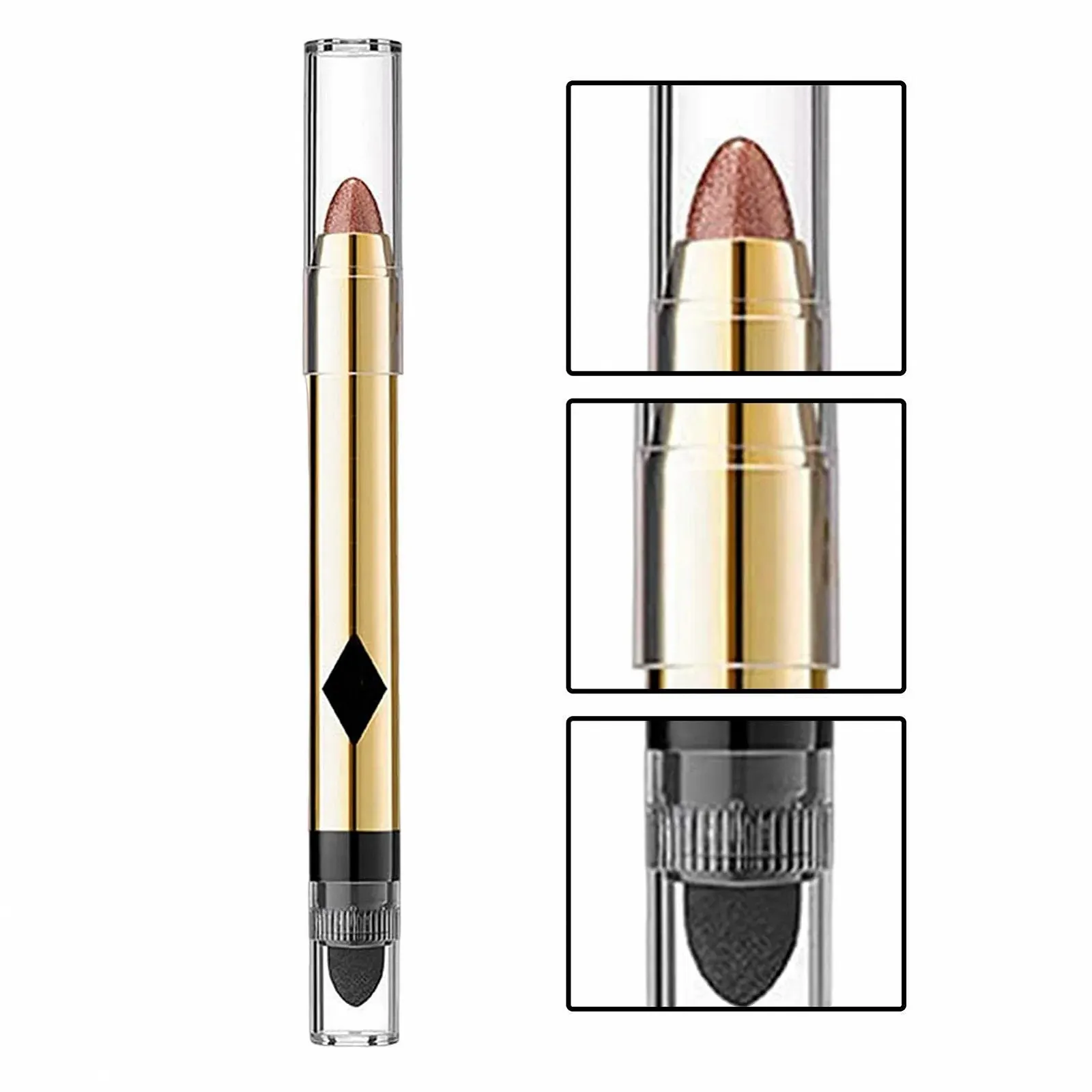 Карандаш-тени для век Lingjiong, Двусторонний, Перламутровый, Водостойкий, Блестящий, фото №5 Карандаш-тени для век Lingjiong, Двусторонний, Перламутровый, Водостойкий, Блестящий, фото №5