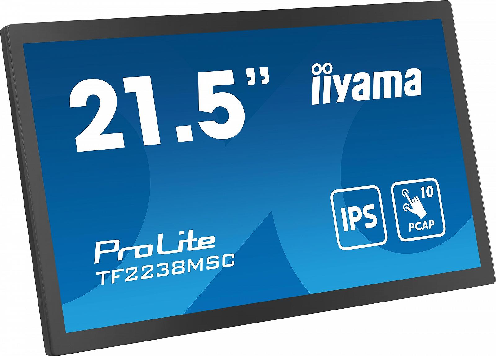 Монітор iiyama Prolite TF2238MSC-B1 IPS LED 54,5 см 21,5 дюймів Full HD Open Frame 10-точковий мультитач ємнісний оптичний з'єднаний HDMI DP USB 3.2 7H IP1X дотик через скло анти-відбитки металевий, фото №5 Монітор iiyama Prolite TF2238MSC-B1 IPS LED 54,5 см 21,5 дюймів Full HD Open Frame 10-точковий мультитач ємнісний оптичний з'єднаний HDMI DP USB 3.2 7H IP1X дотик через скло анти-відбитки металевий, фото №5