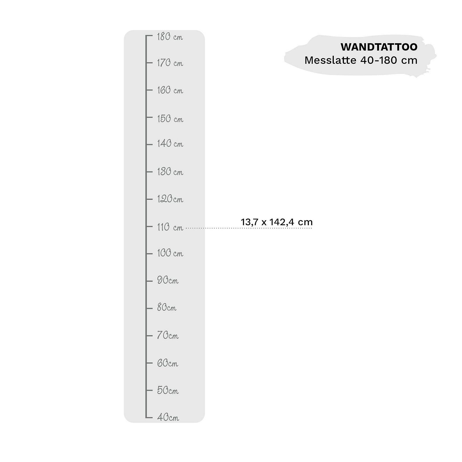 Наклейка ростомір Wandtattoo Loft 40 - 180 см 30 кольорів, фото №3 Наклейка ростомір Wandtattoo Loft 40 - 180 см 30 кольорів, фото №3