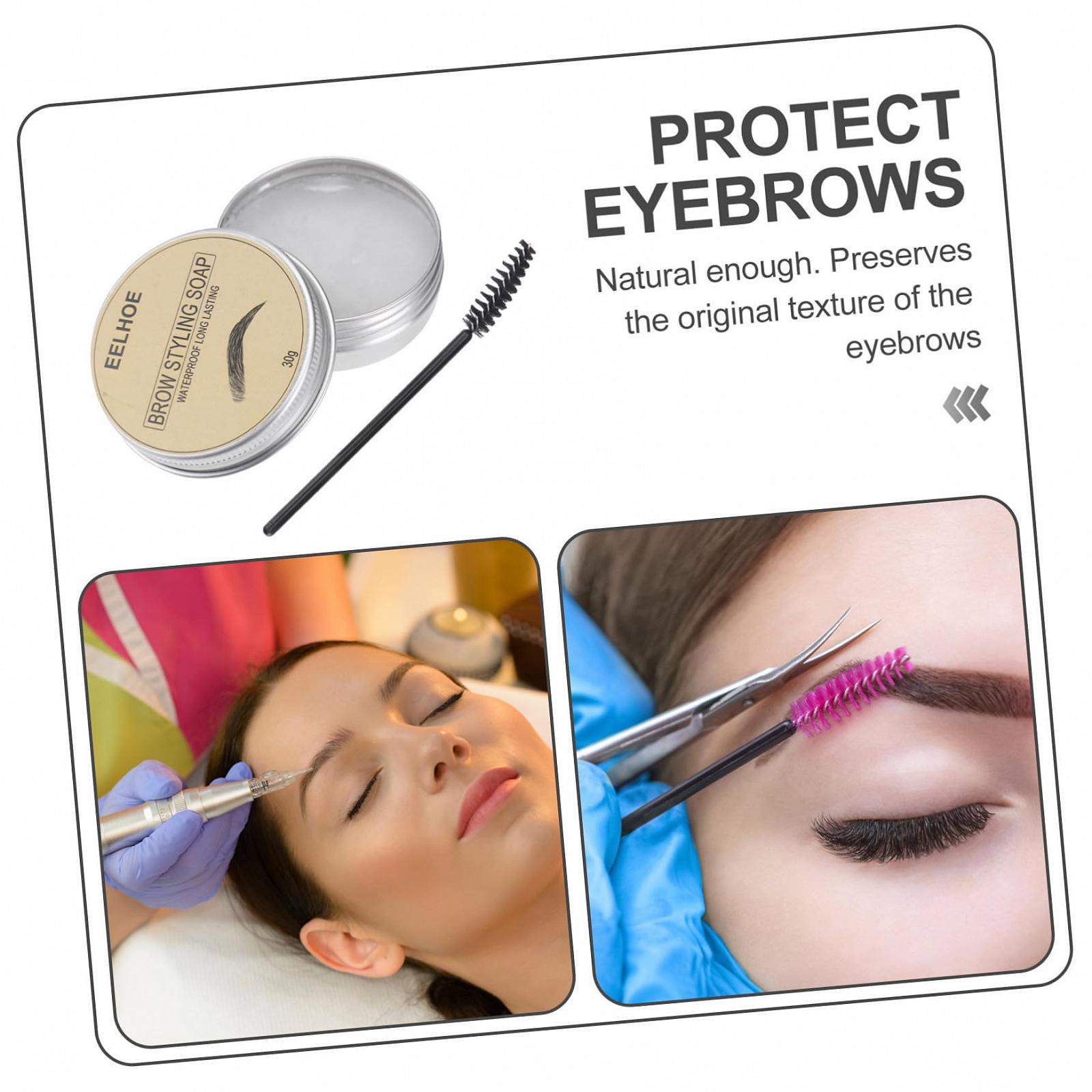 Гель для укладання брів FOMIYES Seife Aluminium Жовтий 2 шт, фото №5