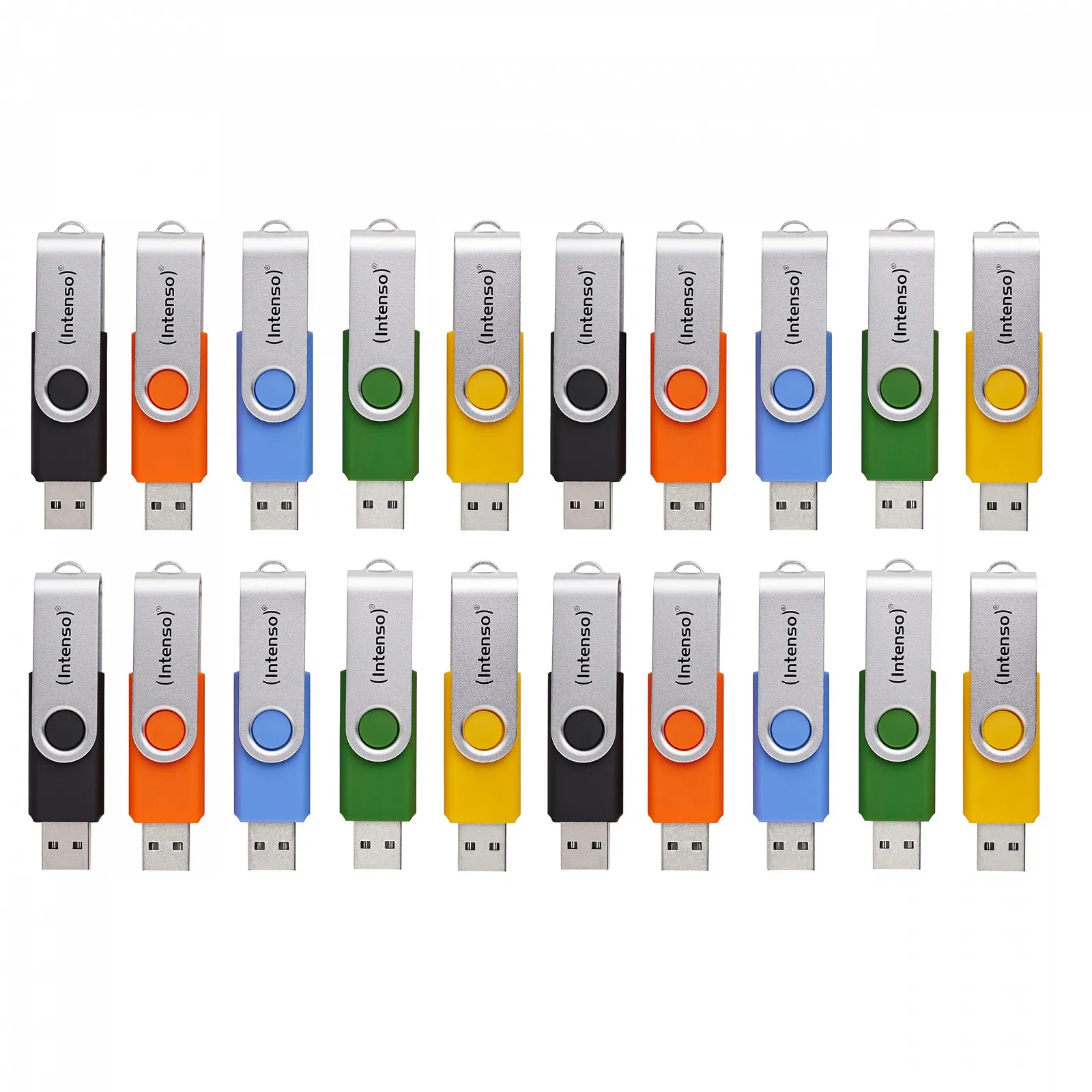 Набір USB-накопичувачів Intenso Basic Line 4 GB (набір 20 шт.) USB 2.0 Багатоколірний, фото №1 Набір USB-накопичувачів Intenso Basic Line 4 GB (набір 20 шт.) USB 2.0 Багатоколірний, фото №1