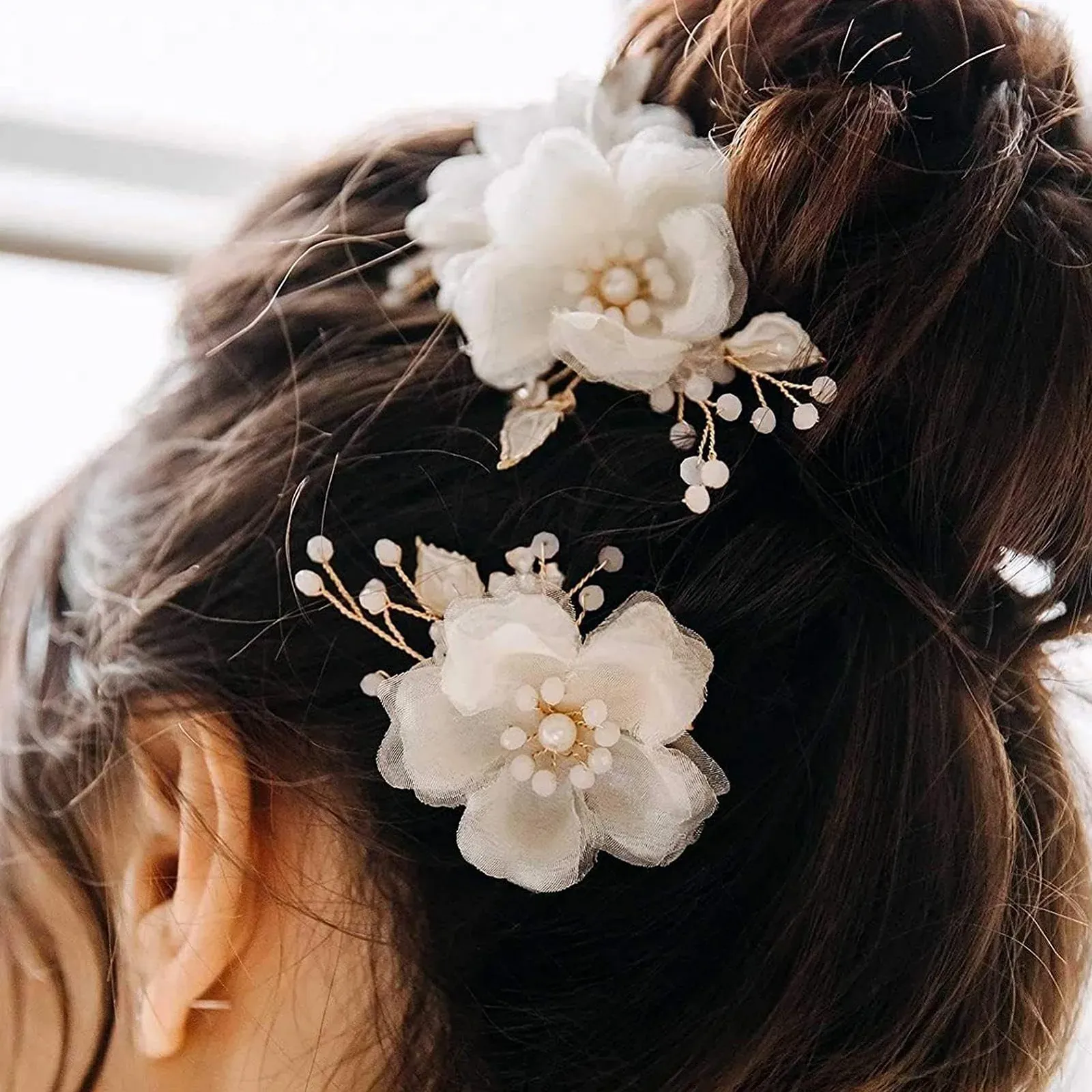 Заколка для волос Perlen, 2 шт. Декоративные заколки для волос с классическим жемчугом., фото №3