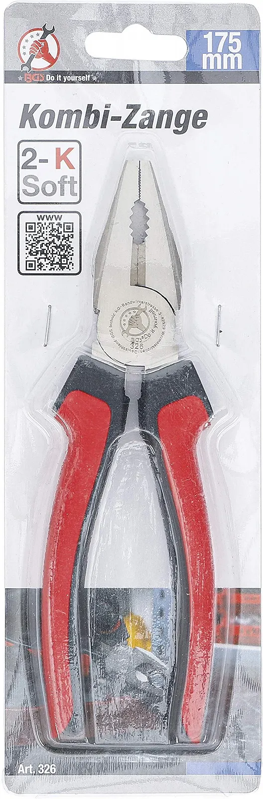 Плоскогубцы комбинированные Kraftmann 326 175 мм, черный/красный/серебристый, фото №4 Плоскогубцы комбинированные Kraftmann 326 175 мм, черный/красный/серебристый, фото №4