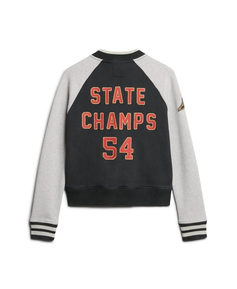 Бомбер Superdry College Jersey з графікою з літерами, фото №8
