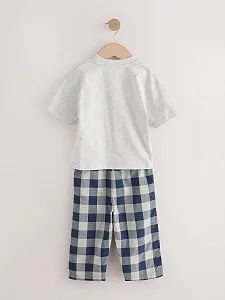 Комплект піжам NEXT 2 шт. з короткими рукавами та довгими штанами synthetic.ua - Фото 1