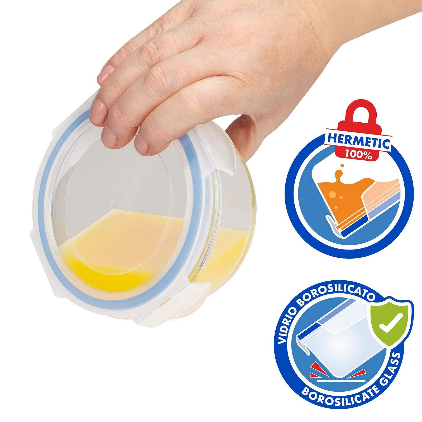 Контейнери для зберігання їжі AKTIVE Max Home Pack of 12 420 ml Round, фото №4