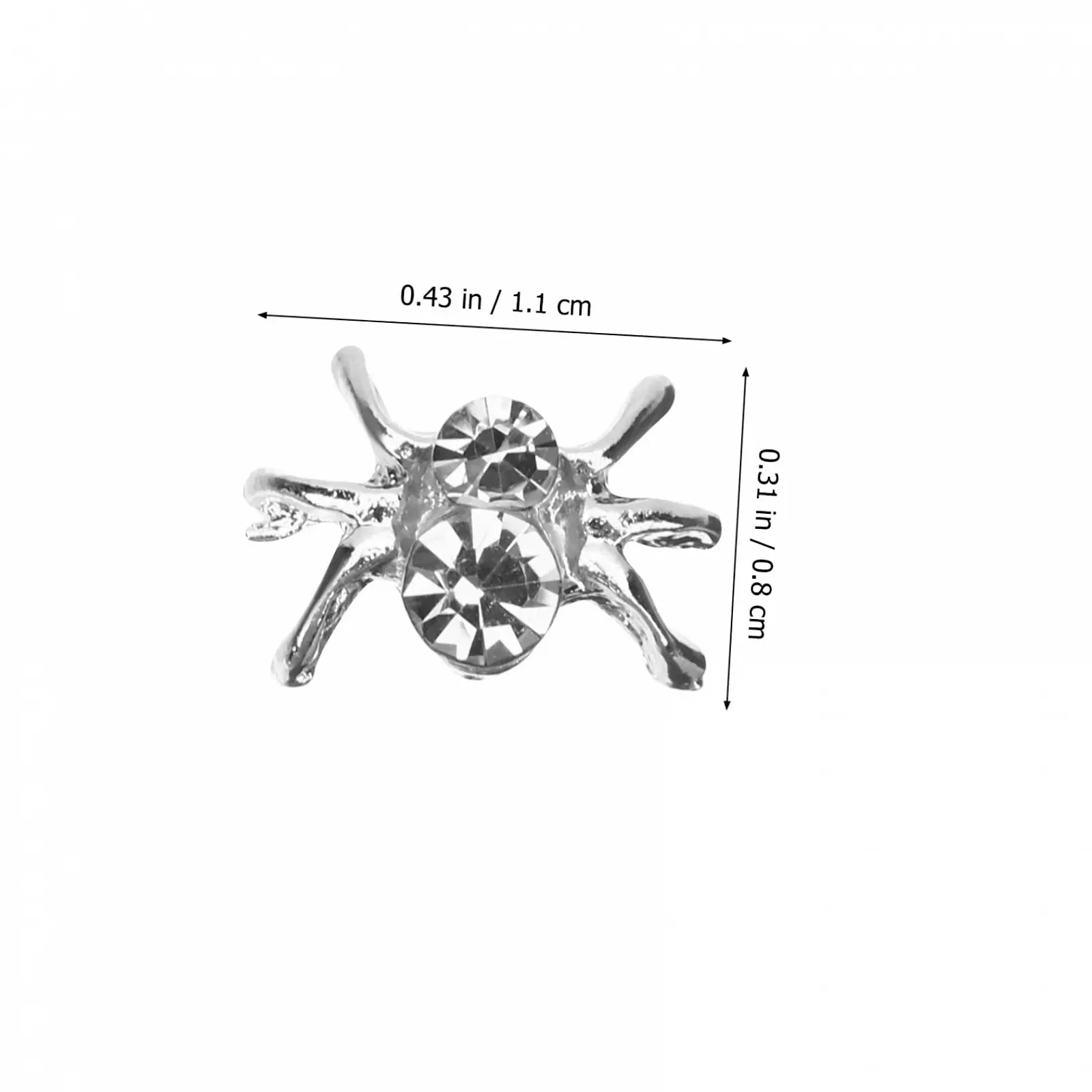 Набір прикрас для нігтів Healeved 120 шт. Срібні намистини, фото №5 Набір прикрас для нігтів Healeved 120 шт. Срібні намистини, фото №5