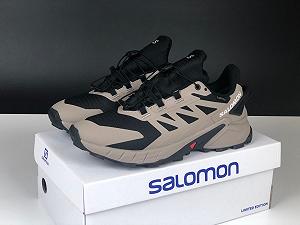 Чоловічі термо кросівки Salomon Supercross 4 Gore-tex бежеві synthetic.ua - Фото 1