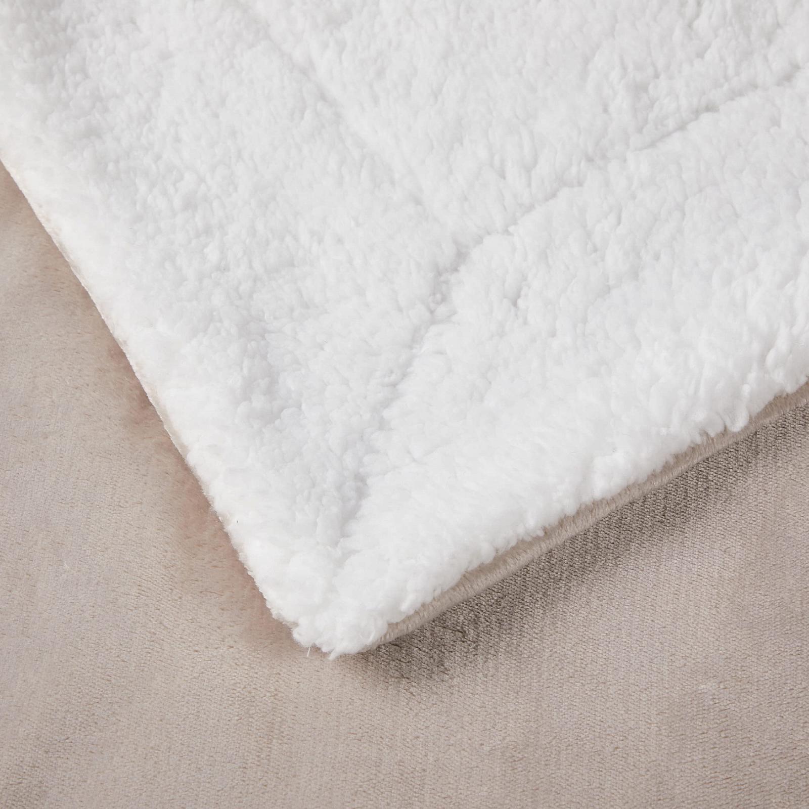 Покривало Sherpa Fluffy М'яка та Тепла Покривало з флісу Розмір: 150 см x 200 см, Бежевий колір, фото №3 Покривало Sherpa Fluffy М'яка та Тепла Покривало з флісу Розмір: 150 см x 200 см, Бежевий колір, фото №3