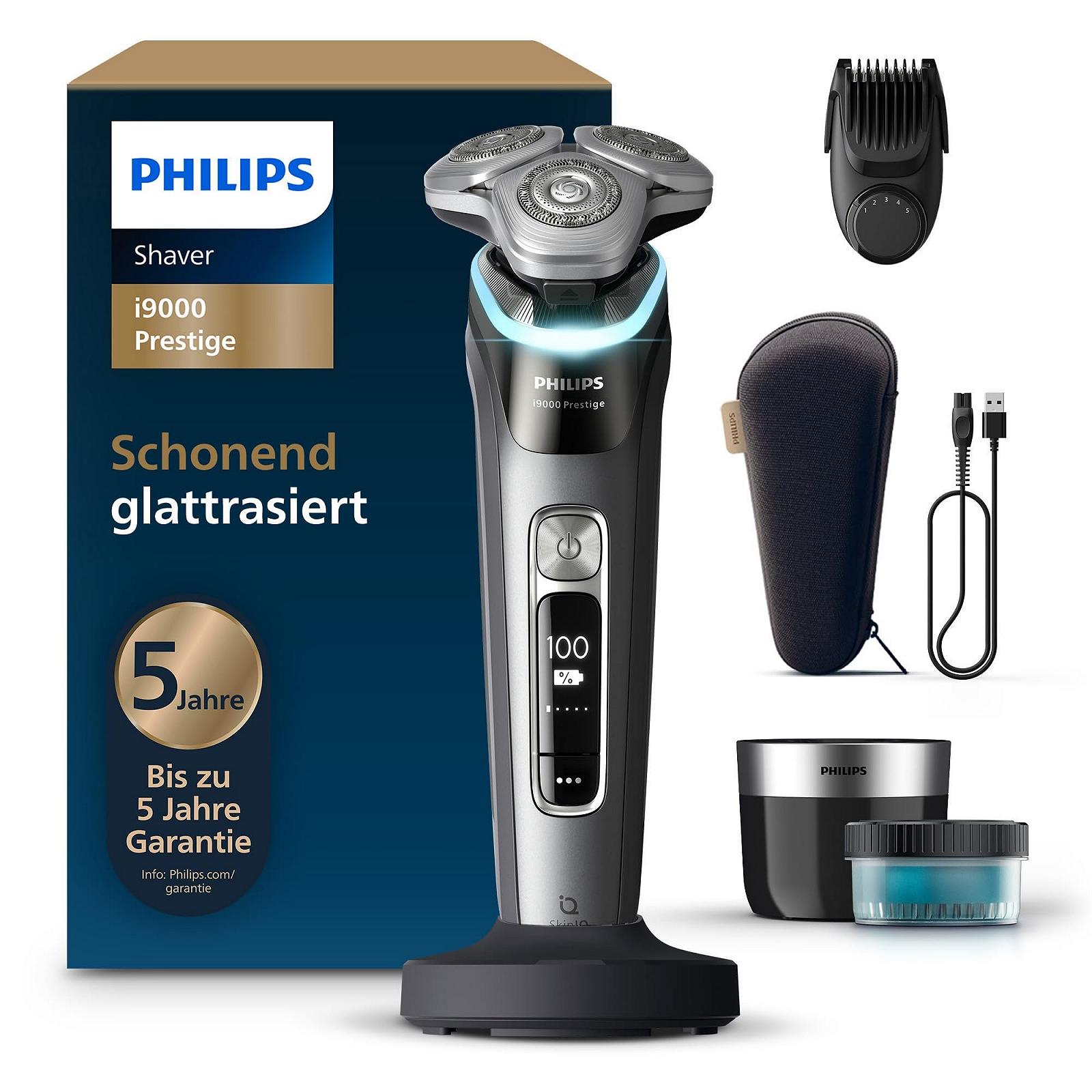Електробритва Philips i9000 Prestige XP9202/33 для вологого та сухого гоління з тримером та станцією очищення Темно-сірий, фото №1