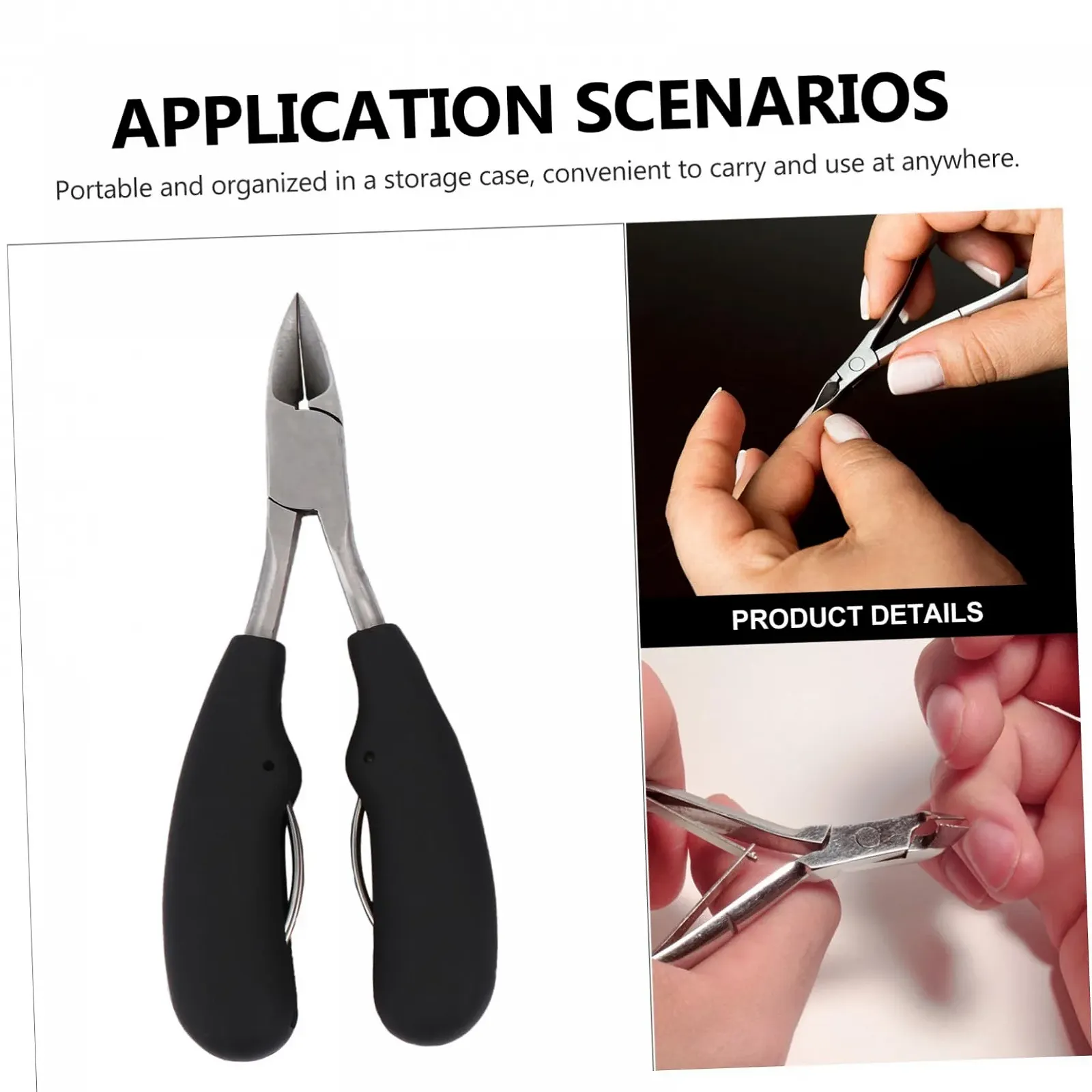 Інструмент для манікюру та педикюру Healvian, міцні кусачки для нігтів та тример для обрізання нігтів на пальцях рук і ніг, фото №7