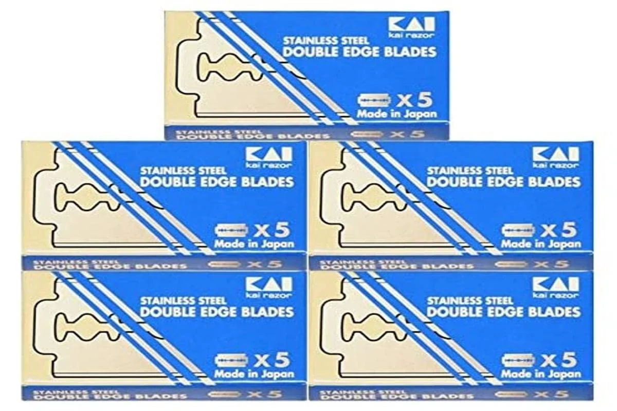 Сменные лезвия для бритья Kai Double Wire 25 шт., фото №1