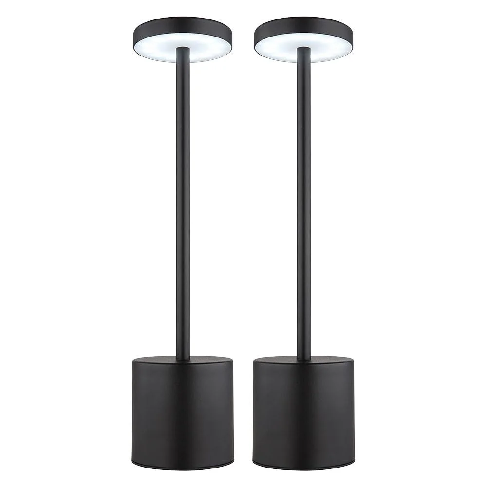 Настольная лампа GLOBO LIGHTING CCT LED 1,2 Вт 138 лм H 34 см Set of 2 Black, фото №1