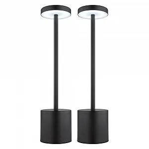 Настольная лампа GLOBO LIGHTING CCT LED 1,2 Вт 138 лм H 34 см Set of 2 Black - Фото 1
