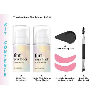 Фарба MIYA LASH Black Waterproof для брів та вій 2-в-1 водостійка чорна фарба тривалої дії на 6 тижнів synthetic.ua - Фото 1