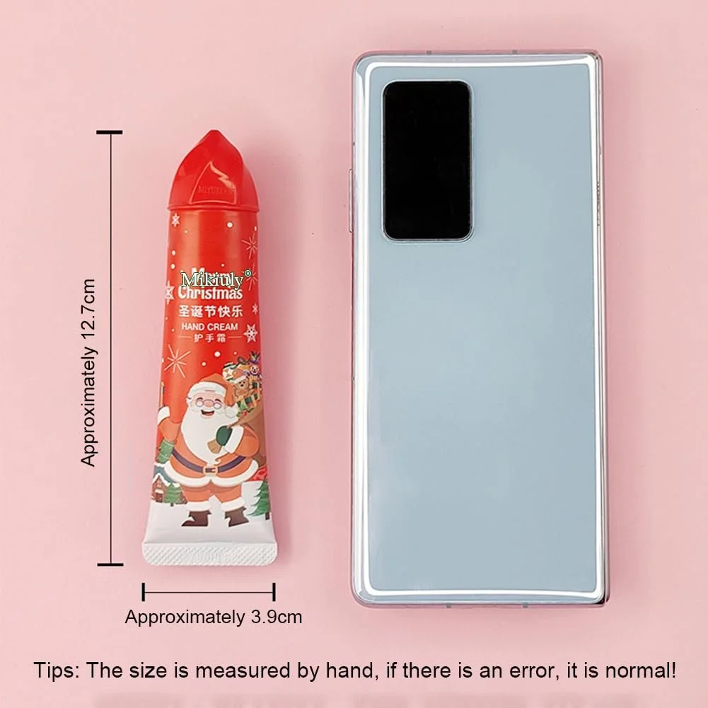 Набор кремов для рук Рождественский, Мини-кремы для рук, Увлажняющий крем для рук для потрескавшейся кожи, фото №1