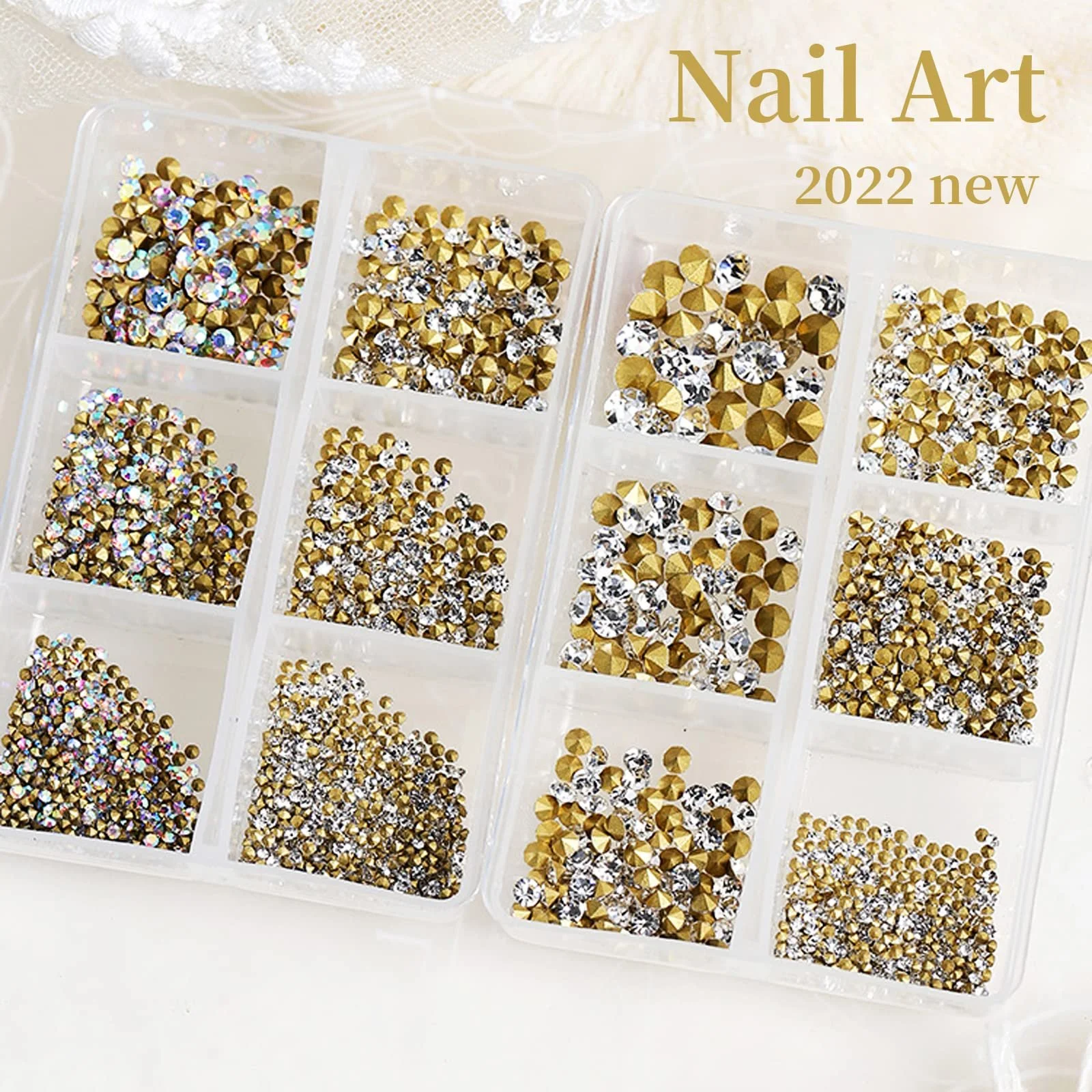 Стрази для нігтів 3D Скло Crystal, фото №4 Стрази для нігтів 3D Скло Crystal, фото №4