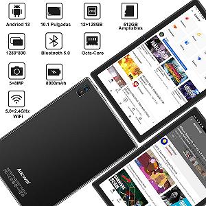 Планшет 10.1" AOCWEI X900 6+8/128Gb 8 ядер Android 13 8000 mAh Чорний synthetic.ua - Фото 1