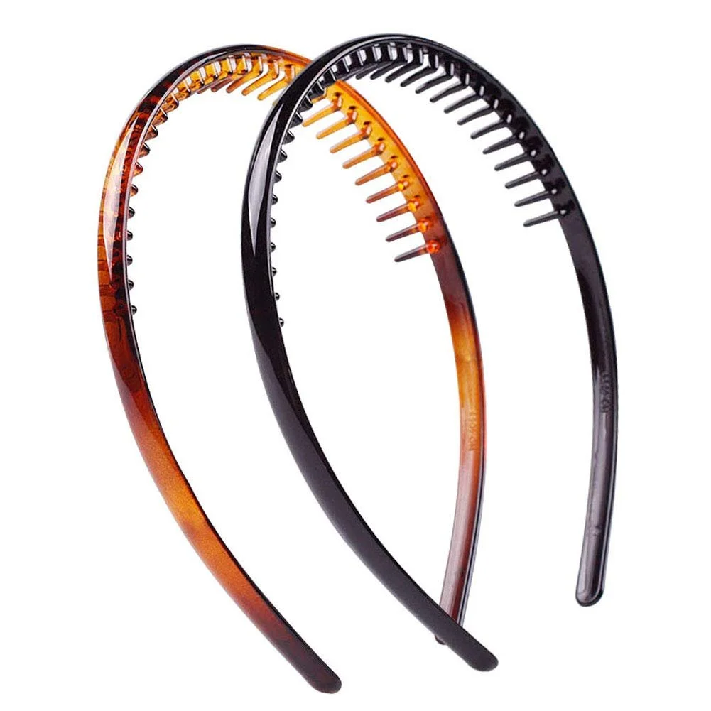 Набір з 2 жіночих твердих пластикових обручів для волосся, фото №1 Набір з 2 жіночих твердих пластикових обручів для волосся, фото №1