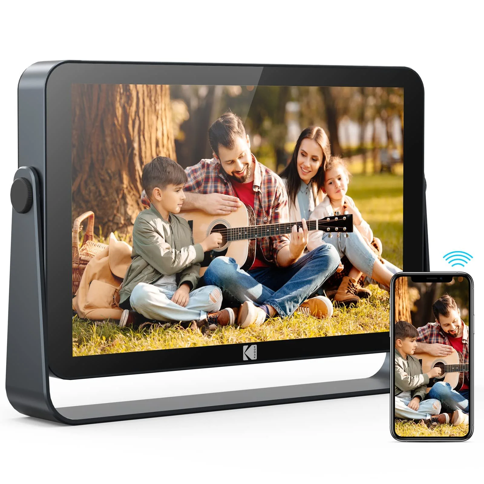 Цифровая фоторамка Kodak 10 дюймов WiFi 6 Touch Screen Full HD 1200 x 1920 32 GB Аккумулятор 3800 mAh Черная, фото №1