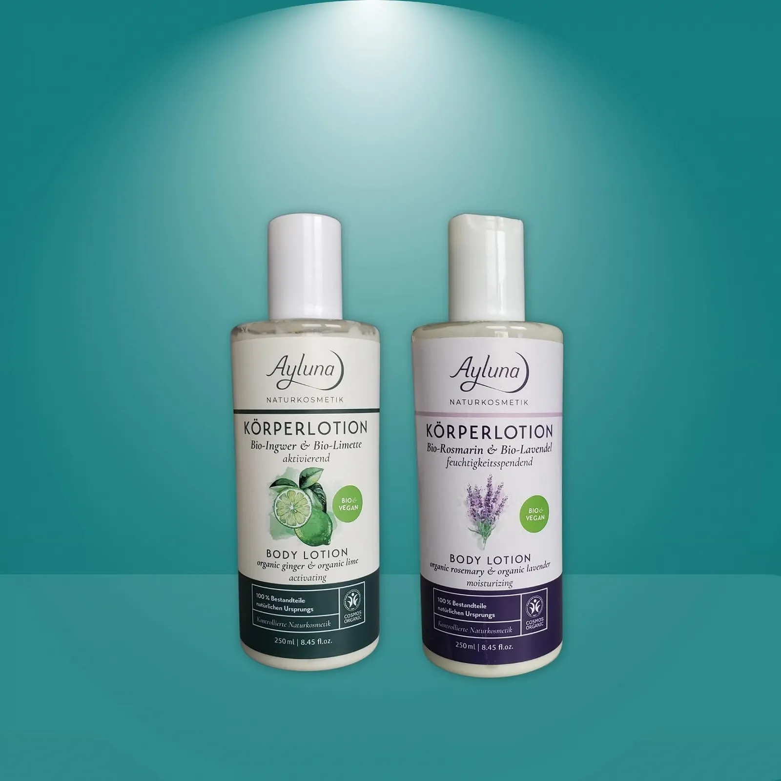 Лосьон для тела Ayluna Natural Cosmetics Органический имбирь и органический лайм Активирующий 250 мл Органический & Веганский, фото №4 Лосьон для тела Ayluna Natural Cosmetics Органический имбирь и органический лайм Активирующий 250 мл Органический & Веганский, фото №4