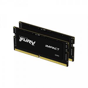 Модуль памяти для ноутбука SoDIMM DDR5 16GB 2x8GB 4800 MHz FURY Impact Kingston ex HyperX (KF548S38IBK2-16) - Фото 1