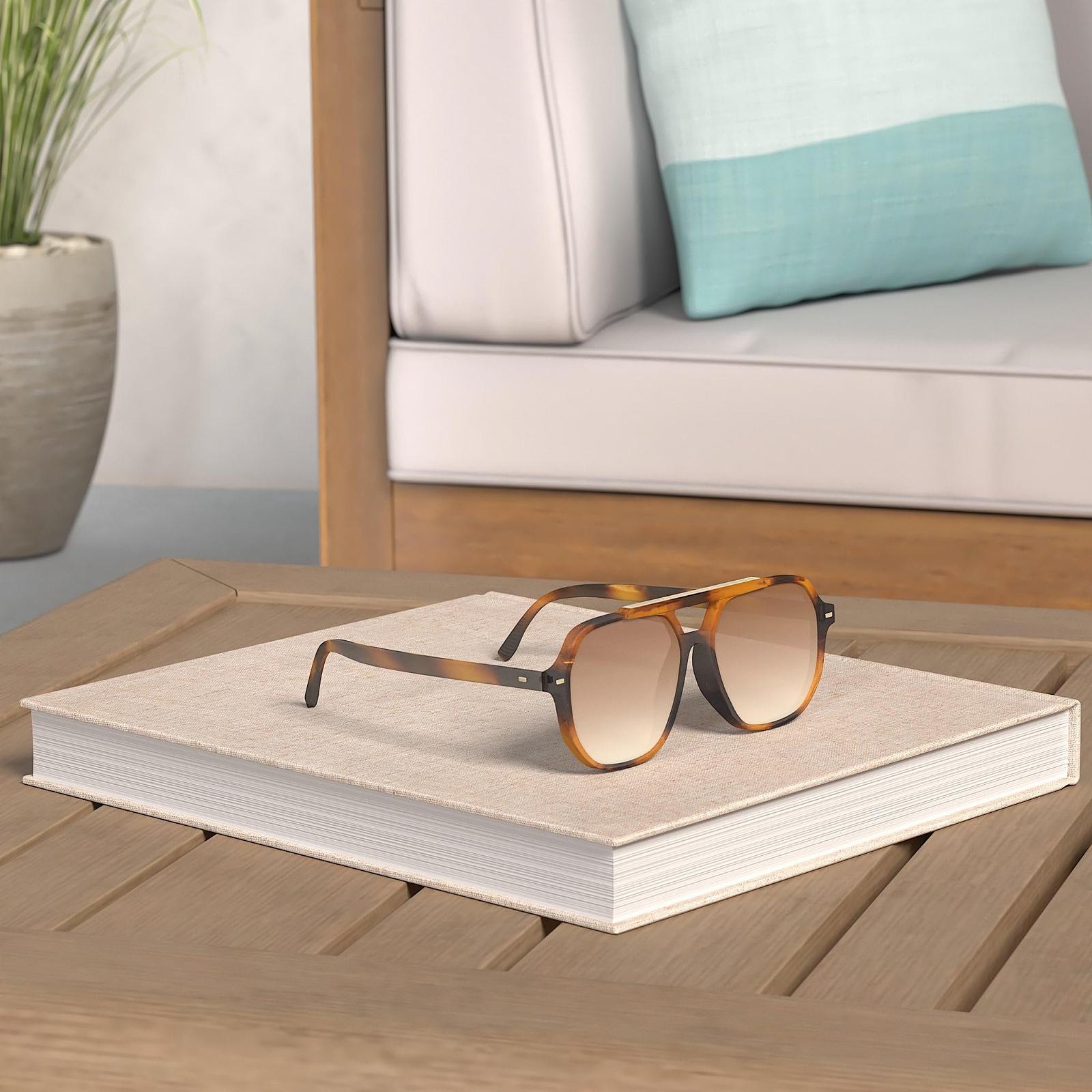 Сонцезахисні окуляри Unisex Retro Vintage Polarised Square Cool Rectangular 70s UV400 Protection Classic Unisex Outdoor Modern SOJOS SJ2283, фото №2