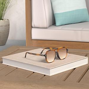 Сонцезахисні окуляри Unisex Retro Vintage Polarised Square Cool Rectangular 70s UV400 Protection Classic Unisex Outdoor Modern SOJOS SJ2283 synthetic.ua - Фото 1