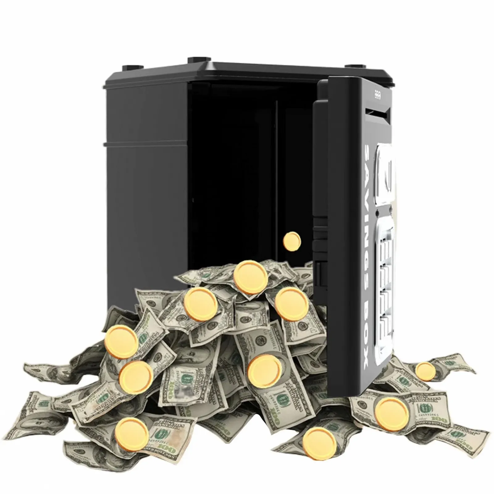 Скарбничка-сейф дитяча з паролем та відбитком пальця, фото №6