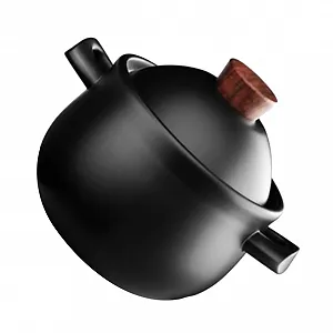 Кастрюля GALPADA Ceramic с крышкой керамическая для супа и каши - Фото 1