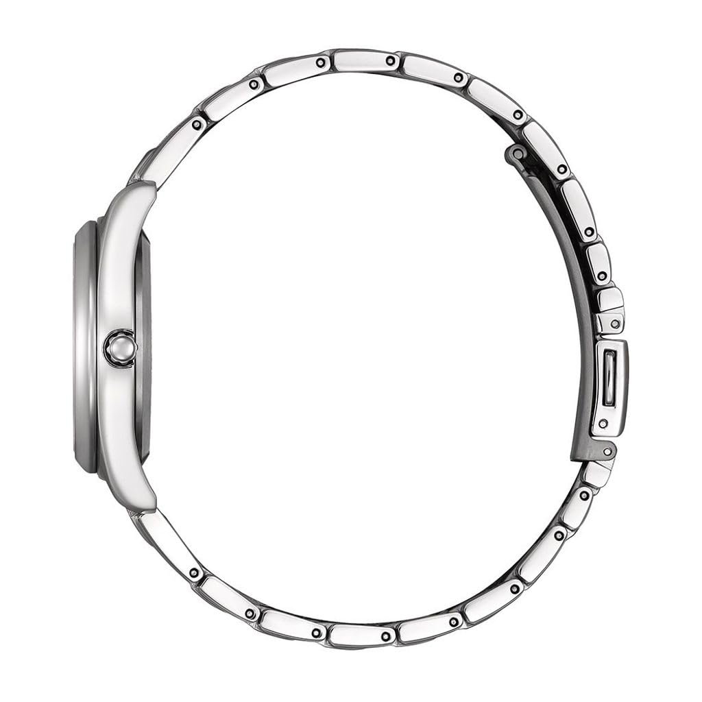 Женские аналоговые часы CITIZEN EW2601-81L, кварцевые, титановый браслет, серебристый, Luxury, фото №2