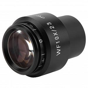 Окуляр для микроскопа WF10X/23 Широкоугольный, с широким полем зрения 30 мм, бело-черный synthetic.ua - Фото 1