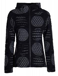 Куртка Vishes Alternative Clothing Flower of Life Толстовка Куртка в стиле хиппи с капюшоном - Фото 1