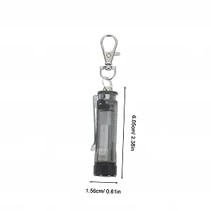 Фонарик Holibanna Мини брелок USB зарядка Нержавеющая сталь 304 Синий synthetic.ua - Фото 1