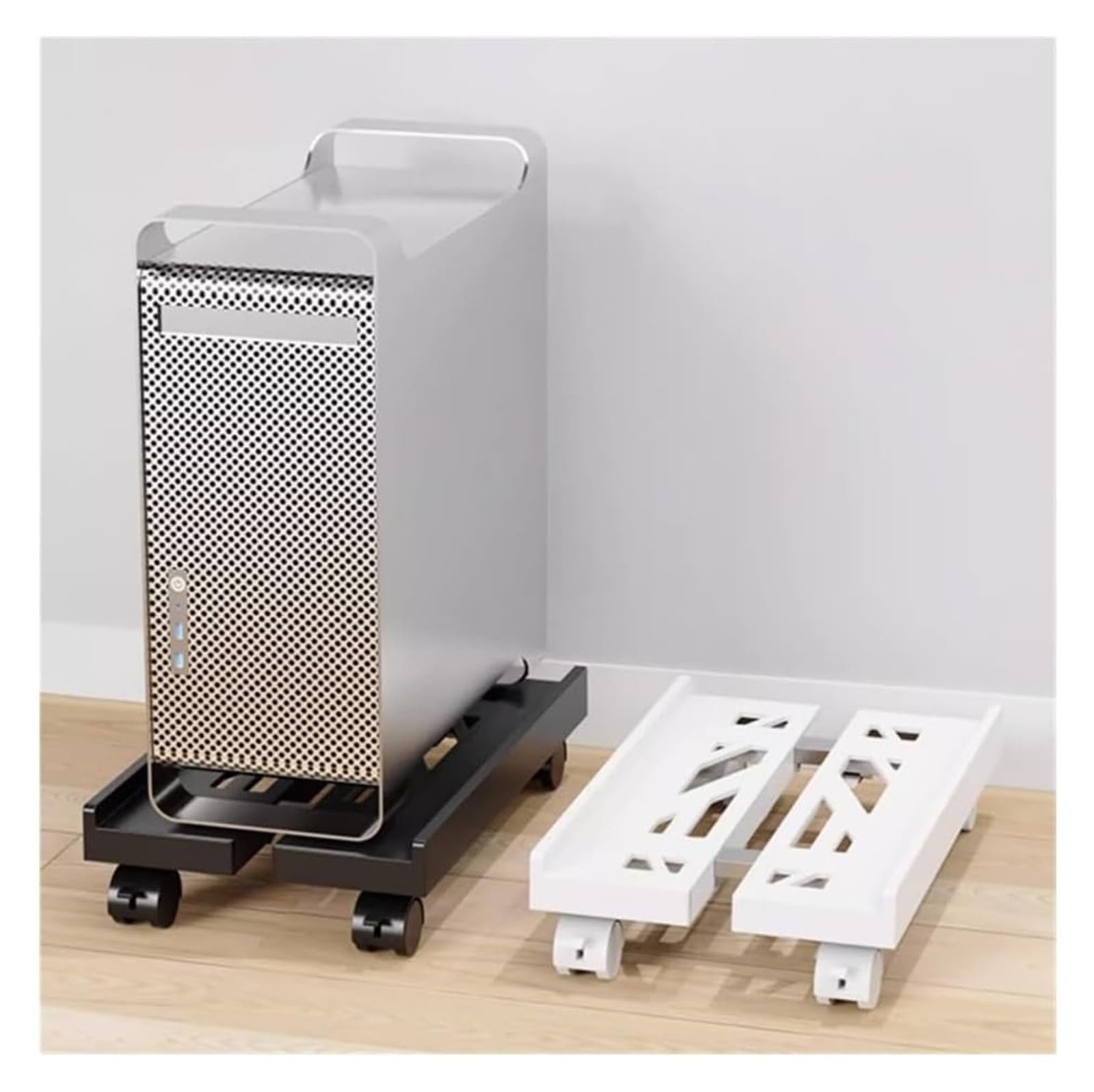 Подставка для компьютерного корпуса, Подставка для настольного ПК на колесиках, Раздвижной держатель корпуса ПК для большинства настольных корпусов, Передвижная подставка, фото №6