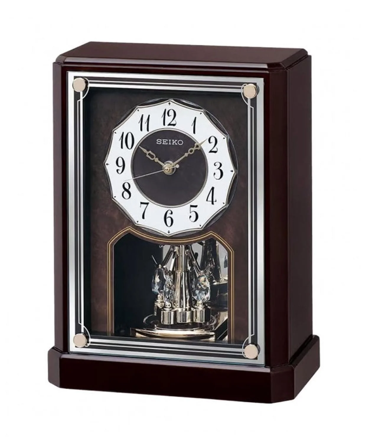Настільний годинник Seiko Traditional з маятником QXN233B, фото №1