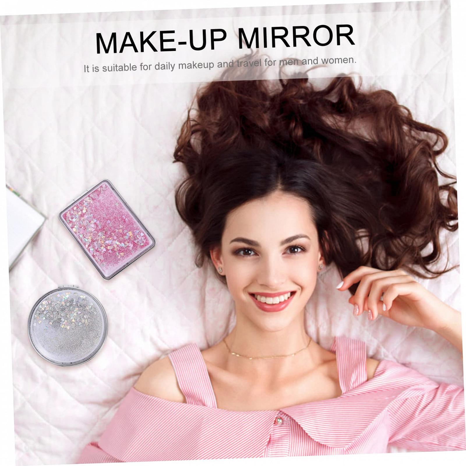 Зеркало Angoily 6 STK Schminkspiegel Makeup Mirror Mini-Kosmetikspiegel Двухстороннее, фото №7