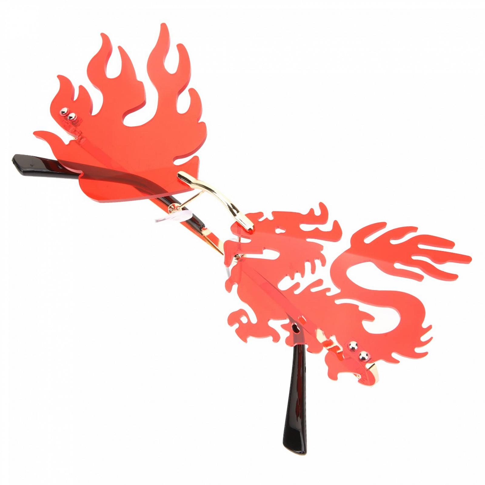 Сонцезахисні окуляри Без рамки PACKOVE 2 шт Червоний, фото №5