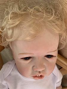 Кукла iCradle Reborn Baby 22 дюйма Близнецы Улыбаются Реалистичная Силиконовый Винил Малыш Магнитный Рот Открытый Рот (Мальчик) synthetic.ua - Фото 1