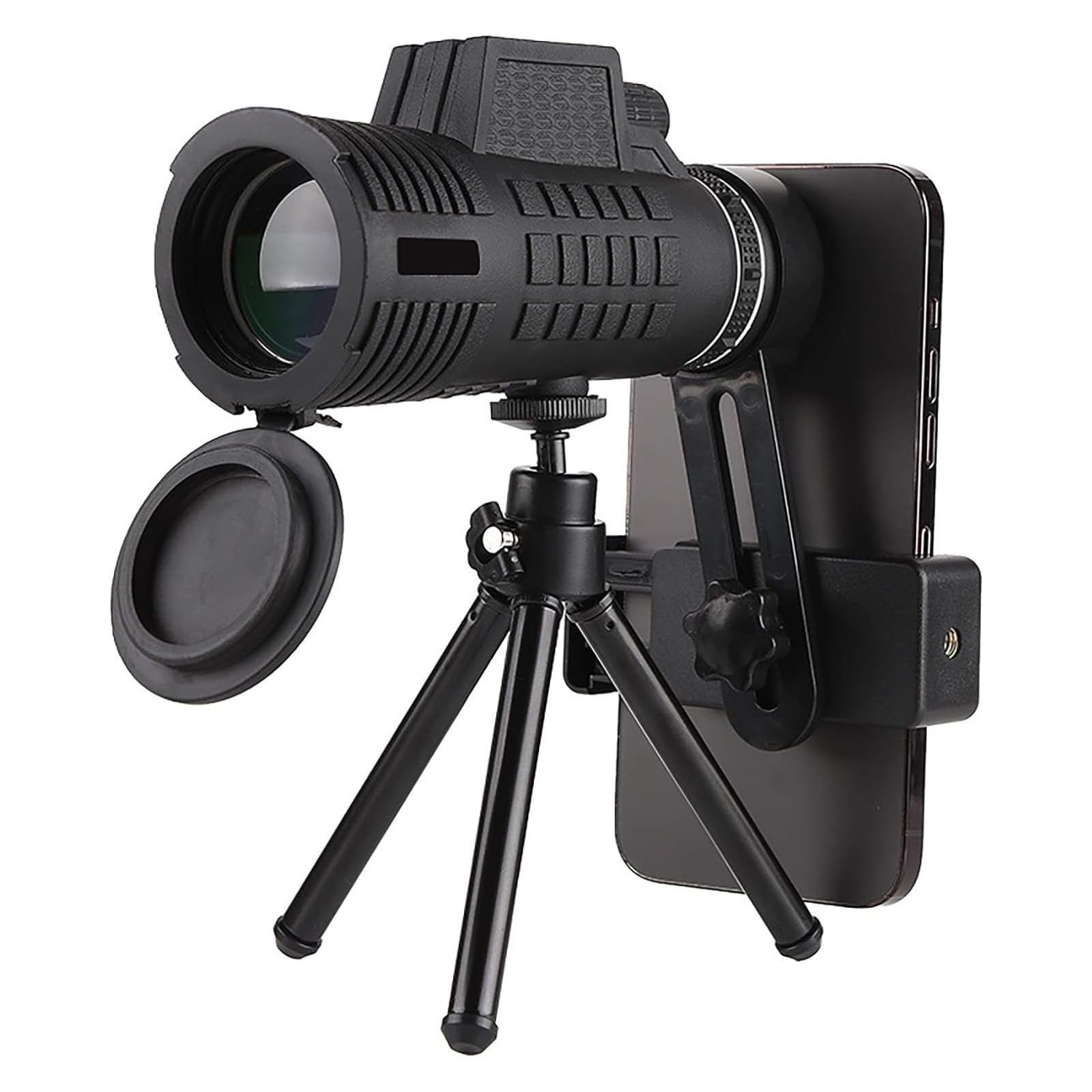 Телескоп Monocular 12x50 HD с адаптером для смартфона, улучшенный штатив, высокая производительность, с четким видением при слабом освещении для взрослых, оборудование для наблюдения за птицами и охоты, фото №1