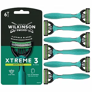 Одноразовые бритвы Wilkinson Sword Xtreme 3 Sensitive 6 шт - Фото 1