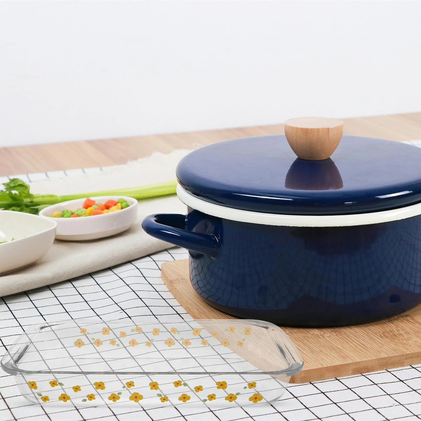 Форма для запекания Gatuida прямоугольная, стеклянная, термостойкая, для микроволновой печи, фото №5